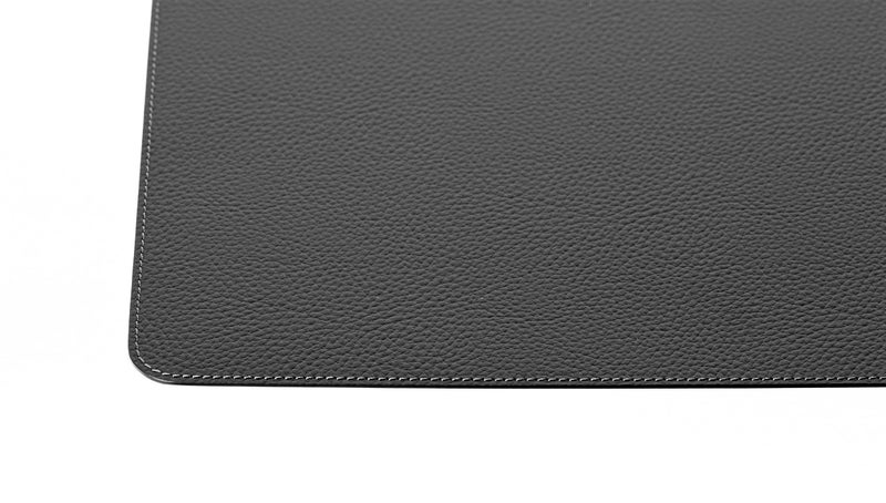 Nikalaz Set of Black Placemats and Coasters, 4 Table Mats and 4 Coasters, Recycled Leather, 18'' x 13'' - Image 4